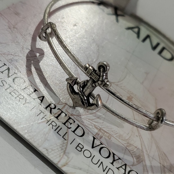 Alex and Ani Uncharted Voyage Anchor ⚓ Slider br - Picture 2 of 8